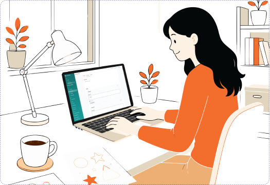 A teacher designing an exercise in a browser