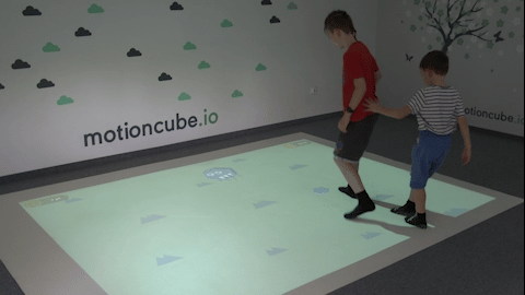 Amusement Interactive Floor — fun motion-controlled games projected on the floor