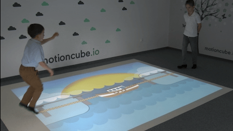 Interactive Learning Floor — educational movement games for children on a projected surface