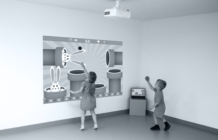 Interactive Sports Wall - Top View
