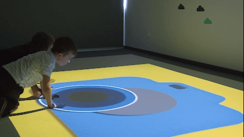 Remedial Teaching Interactive Floor — therapeutic movement exercises for children with special educational needs