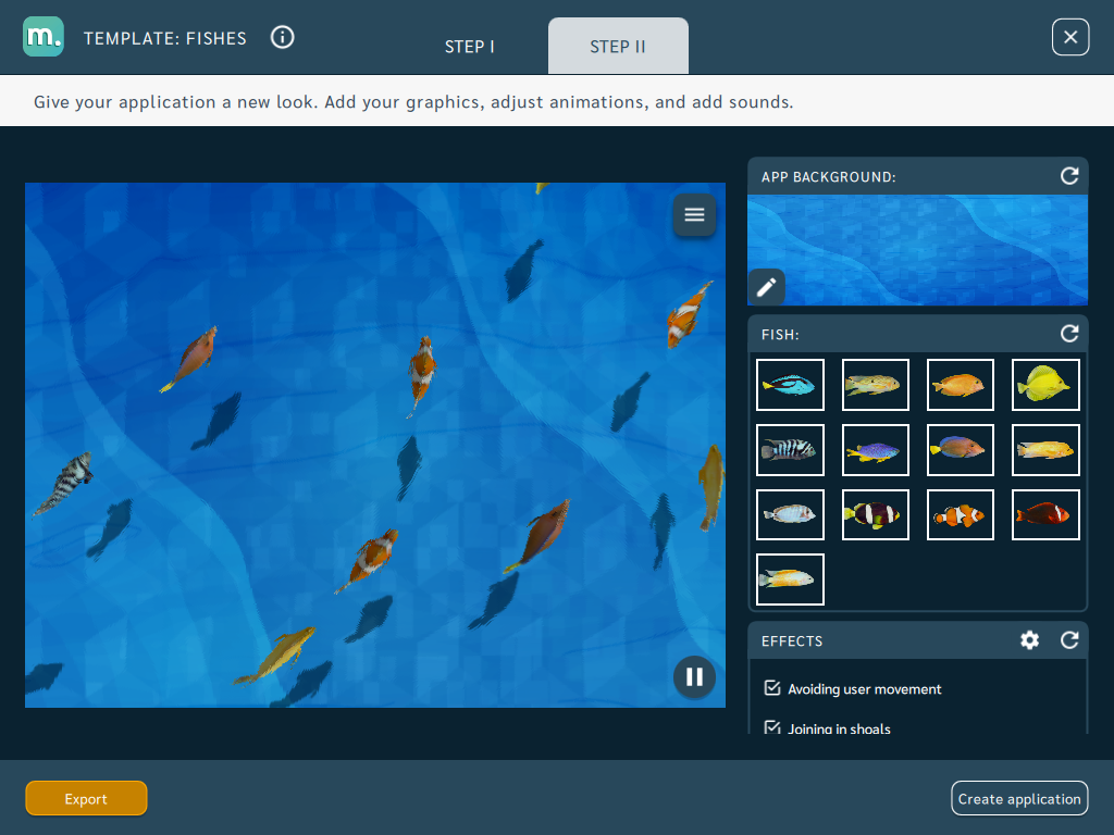 App Creator for 3D Fish & Water - Background and Object files