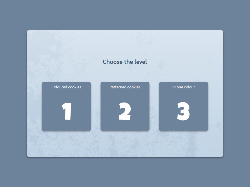 Level selection screen