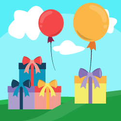 Balloons With Gifts