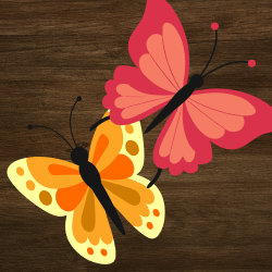 Mariposas revoloteando